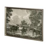 Equestrian Scenes I by Vision Studio a Hand Embellished Textured Framed Art Print Matted under Glass from Mercana - Luna Furniture