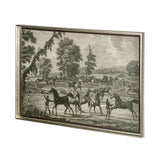 Equestrian Scenes III by Vision Studio Hand Embellished Textured Framed Art Print Matted under Glass from Mercana - Luna Furniture