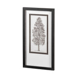 Pacific North West Tree Sketch III Melissa Wang Hand Embellished Framed Art Print Matted under Glass from Mercana - Luna Furniture