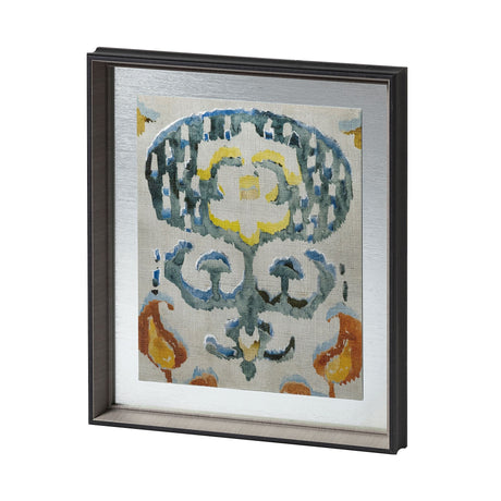 Bohemian Ikat I by Chariklia Zarris a Hand Embellished Textured Framed Art Print Matted under Glass from Mercana - Luna Furniture