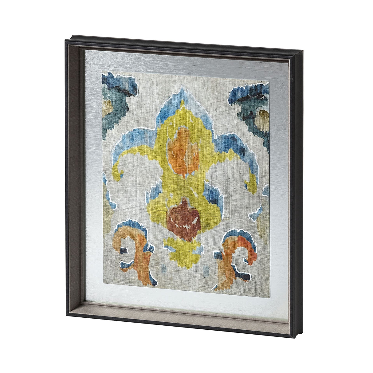 Bohemian Ikat II by Chariklia Zarris a Hand Embellished Textured Framed Art Print Matted under Glass from Mercana - Luna Furniture