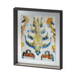 Bohemian Ikat IV by Chariklia Zarris a Hand Embellished Textured Framed Art Print Matted under Glass from Mercana - Luna Furniture