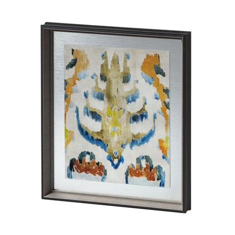 Bohemian Ikat IV by Chariklia Zarris a Hand Embellished Textured Framed Art Print Matted under Glass from Mercana - Luna Furniture