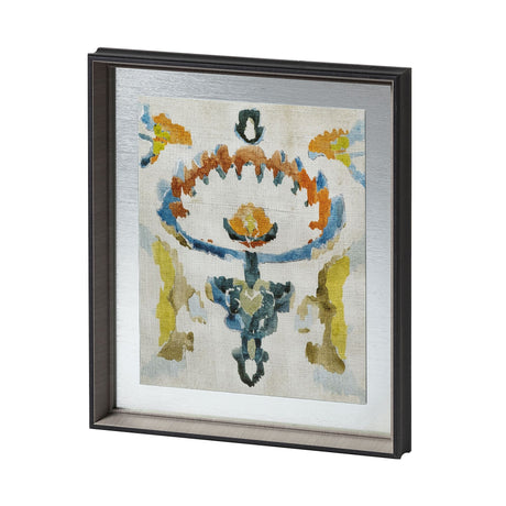 Bohemian Ikat VI by Chariklia Zarris a Hand Embellished Textured Framed Art Print Matted under Glass from Mercana - Luna Furniture