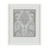 Shadow Ikat V by Chariklia Zarris a Hand Embellished Textured Framed Art Print Matted under Glass from Mercana - Luna Furniture
