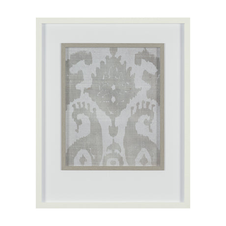 Shadow Ikat V by Chariklia Zarris a Hand Embellished Textured Framed Art Print Matted under Glass from Mercana - Luna Furniture