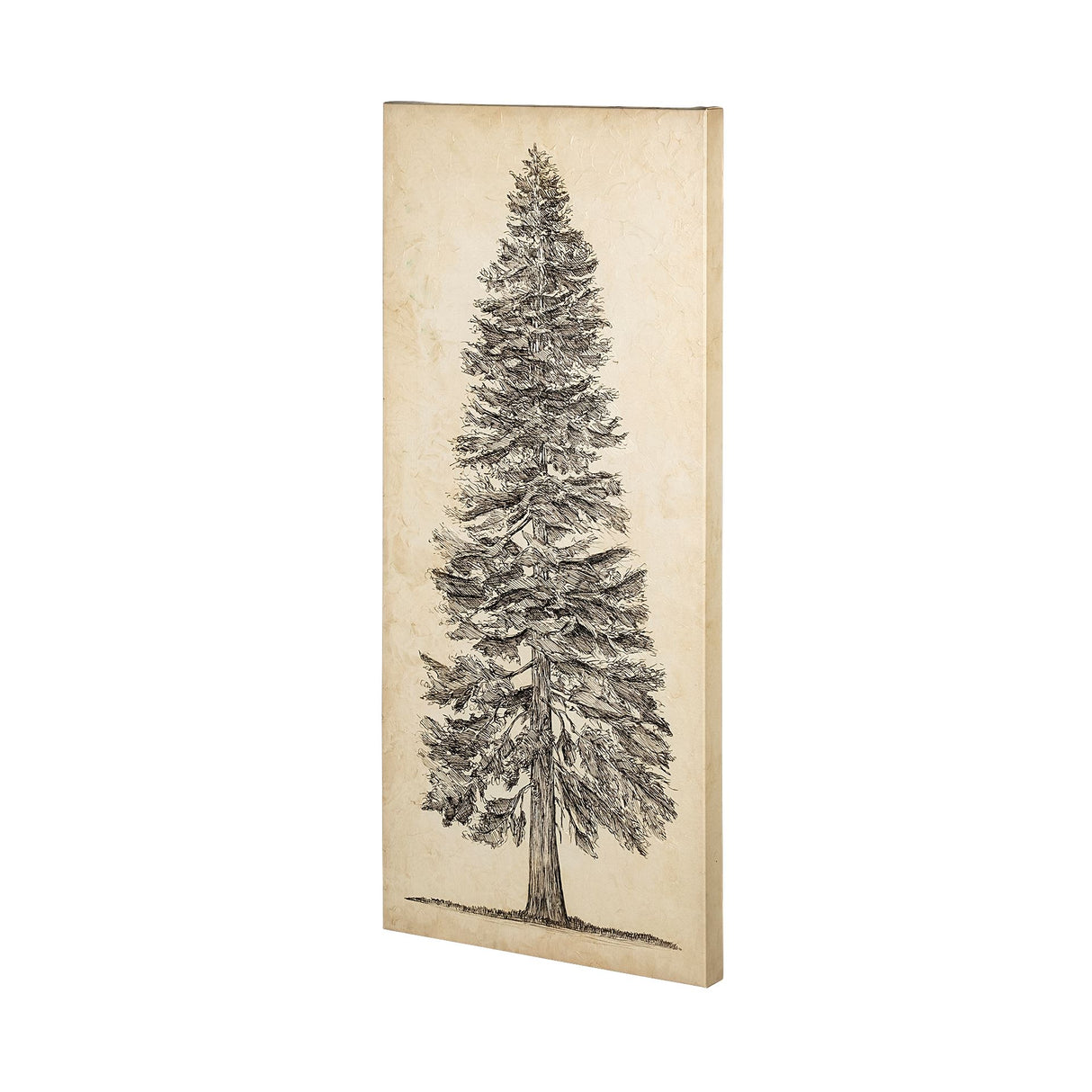Pacific North West Tree Sketch I by Melissa Wang a Hand Embellished Textured Canvas from Mercana - Luna Furniture