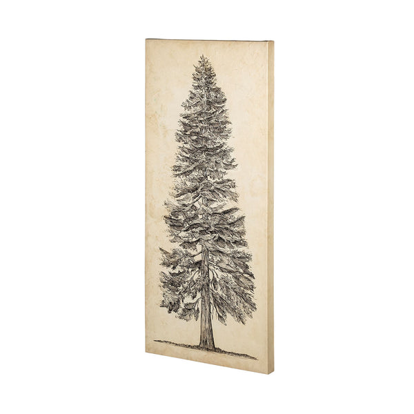 Pacific North West Tree Sketch I by Melissa Wang a Hand Embellished Textured Canvas