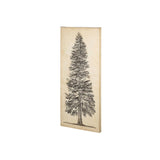Pacific North West Tree Sketch I by Melissa Wang a Hand Embellished Textured Canvas from Mercana - Luna Furniture