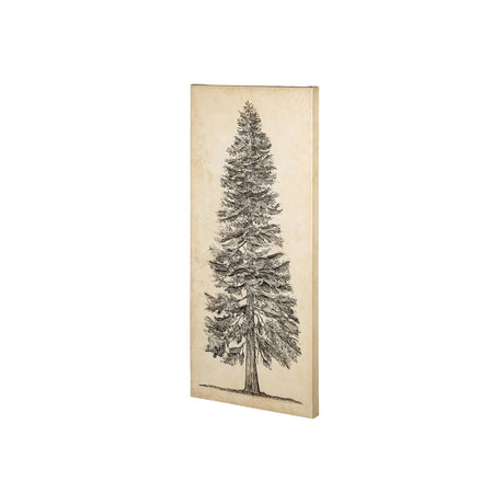 Pacific North West Tree Sketch I by Melissa Wang a Hand Embellished Textured Canvas from Mercana - Luna Furniture