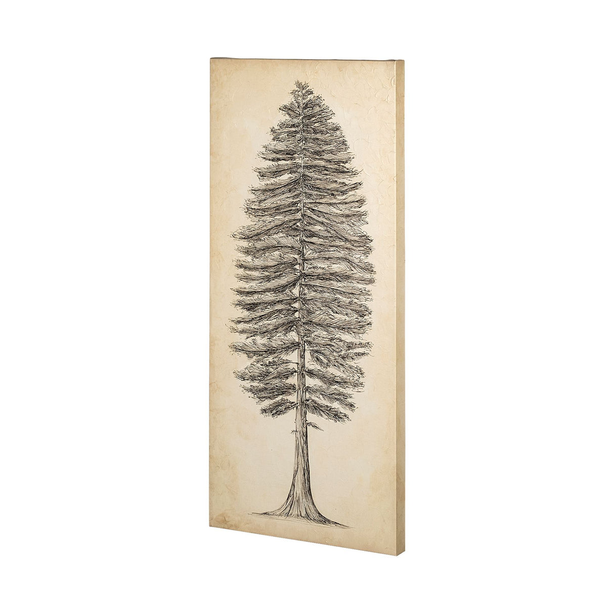 Pacific North West Tree Sketch II by Melissa Wang a Hand Embellished Textured Canvas from Mercana - Luna Furniture