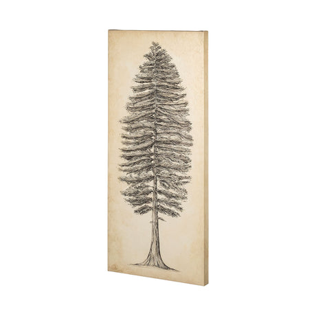 Pacific North West Tree Sketch II by Melissa Wang a Hand Embellished Textured Canvas from Mercana - Luna Furniture