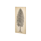 Pacific North West Tree Sketch II by Melissa Wang a Hand Embellished Textured Canvas from Mercana - Luna Furniture