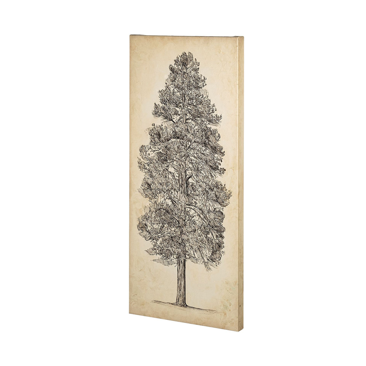 Pacific North West Tree Sketch III by Melissa Wang a Hand Embellished Textured Canvas from Mercana - Luna Furniture
