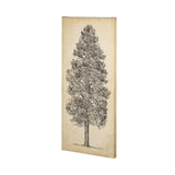 Pacific North West Tree Sketch III by Melissa Wang a Hand Embellished Textured Canvas from Mercana - Luna Furniture