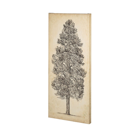 Pacific North West Tree Sketch III by Melissa Wang a Hand Embellished Textured Canvas from Mercana - Luna Furniture