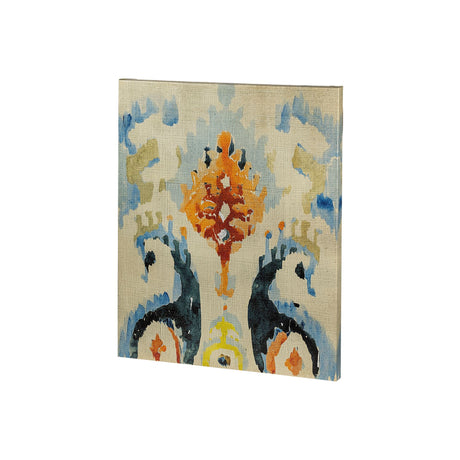 Bohemian Ikat V by Chariklia Zarris a Hand Embellished Textured Canvas from Mercana - Luna Furniture