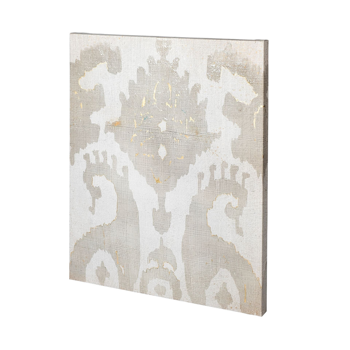 Shadow Ikat V by Chariklia Zarris a Hand Embellished Textured Canvas from Mercana - Luna Furniture