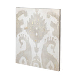 Shadow Ikat V by Chariklia Zarris a Hand Embellished Textured Canvas from Mercana - Luna Furniture