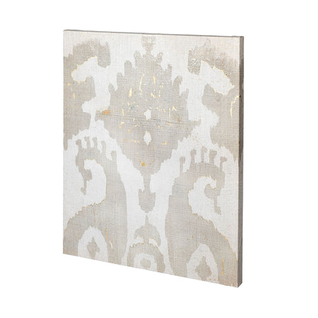 Shadow Ikat V by Chariklia Zarris a Hand Embellished Textured Canvas from Mercana - Luna Furniture