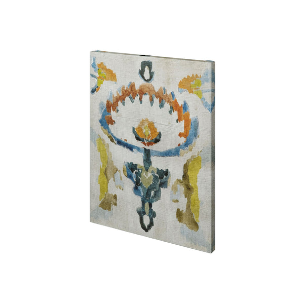Bohemian Ikat VI by Chariklia Zarris a Hand Embellished Textured Canvas