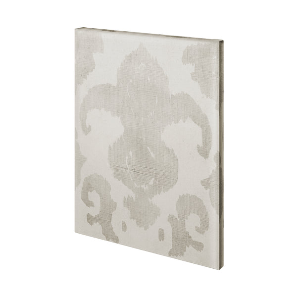 Shadow Ikat II (L) by Chariklia Zarris a Hand Embellished Textured Canvas