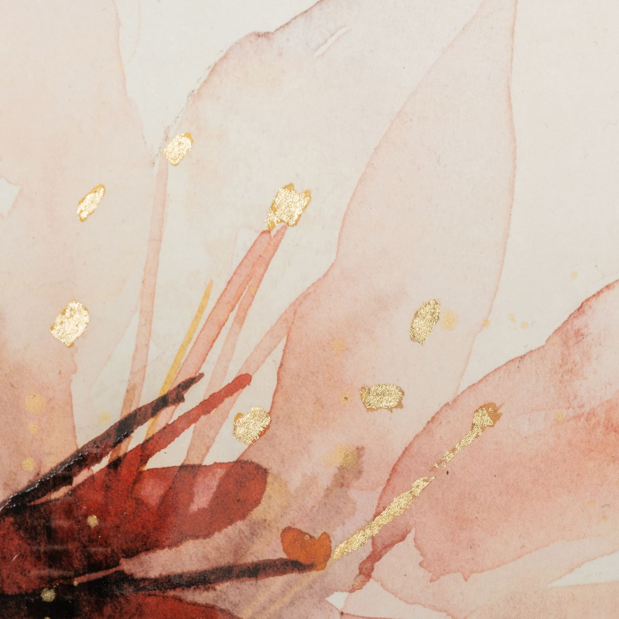 Watercolor Blossoms III by PI Studio a Hand Embellished Textured Framed Art Print Matted under Glass from Mercana - Luna Furniture