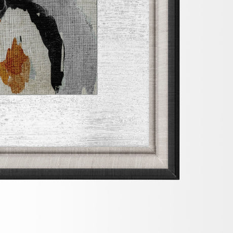 Bohemian Ikat V by Chariklia Zarris a Hand Embellished Textured Framed Art Print Matted under Glass from Mercana - Luna Furniture