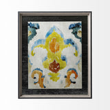 Bohemian Ikat II by Chariklia Zarris a Hand Embellished Textured Framed Art Print Matted under Glass from Mercana - Luna Furniture