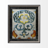 Bohemian Ikat I by Chariklia Zarris a Hand Embellished Textured Framed Art Print Matted under Glass from Mercana - Luna Furniture