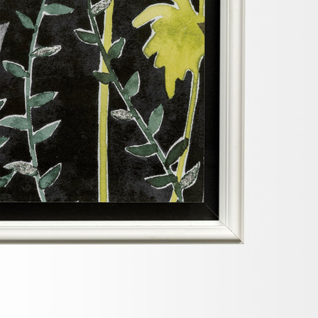 Night Foliage I by Grace Popp a Hand Embellished Textured Framed Art Print Matted under Glass from Mercana - Luna Furniture