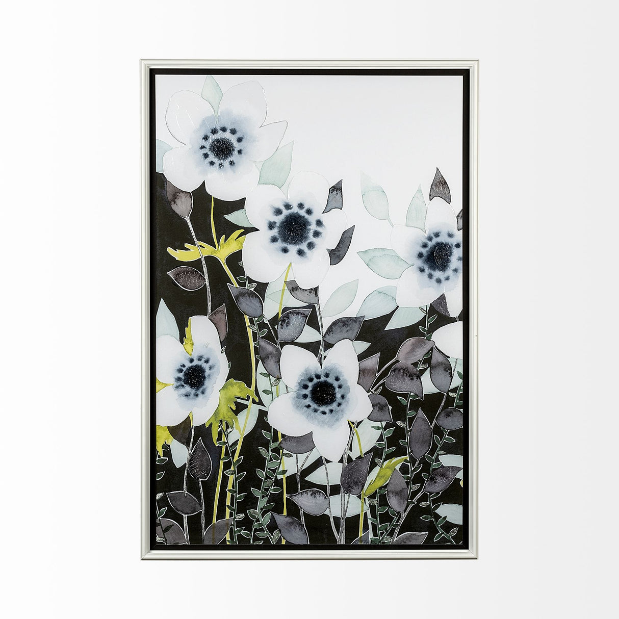 Night Foliage II by Grace Popp a Hand Embellished Textured Framed Art Print Matted under Glass from Mercana - Luna Furniture