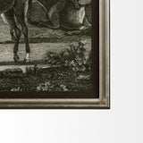Equestrian Scenes I by Vision Studio a Hand Embellished Textured Framed Art Print Matted under Glass from Mercana - Luna Furniture