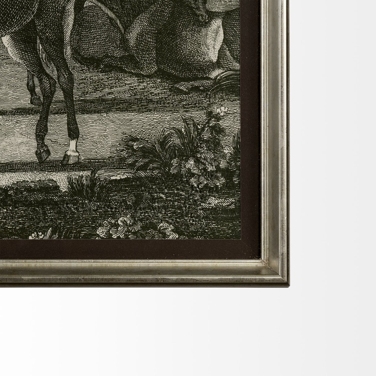 Equestrian Scenes III by Vision Studio Hand Embellished Textured Framed Art Print Matted under Glass from Mercana - Luna Furniture