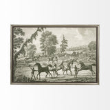 Equestrian Scenes III by Vision Studio Hand Embellished Textured Framed Art Print Matted under Glass from Mercana - Luna Furniture