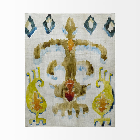 Bohemian Ikat III by Chariklia Zarris a Hand Embellished Textured Canvas from Mercana - Luna Furniture