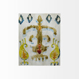 Bohemian Ikat III by Chariklia Zarris a Hand Embellished Textured Canvas from Mercana - Luna Furniture