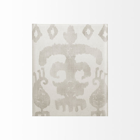 Shadow Ikat III by Chariklia Zarris a Hand Embellished Textured Canvas from Mercana - Luna Furniture
