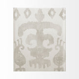 Shadow Ikat III by Chariklia Zarris a Hand Embellished Textured Canvas from Mercana - Luna Furniture