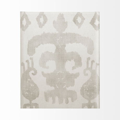 Shadow Ikat III by Chariklia Zarris a Hand Embellished Textured Canvas from Mercana - Luna Furniture