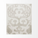 Shadow Ikat I by Chariklia Zarris a Hand Embellished Textured Canvas from Mercana - Luna Furniture