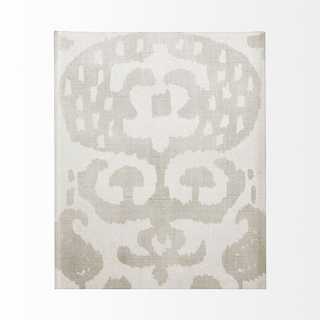 Shadow Ikat I by Chariklia Zarris a Hand Embellished Textured Canvas from Mercana - Luna Furniture