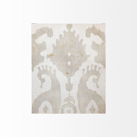 Shadow Ikat V by Chariklia Zarris a Hand Embellished Textured Canvas from Mercana - Luna Furniture