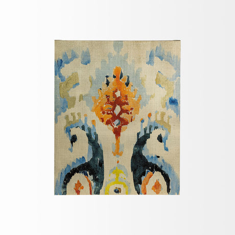 Bohemian Ikat V by Chariklia Zarris a Hand Embellished Textured Canvas from Mercana - Luna Furniture