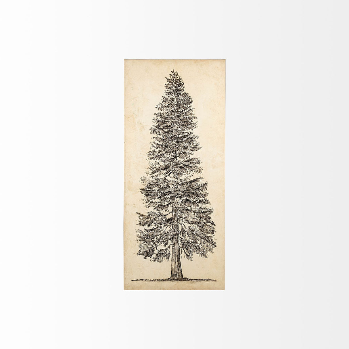 Pacific North West Tree Sketch I by Melissa Wang a Hand Embellished Textured Canvas from Mercana - Luna Furniture