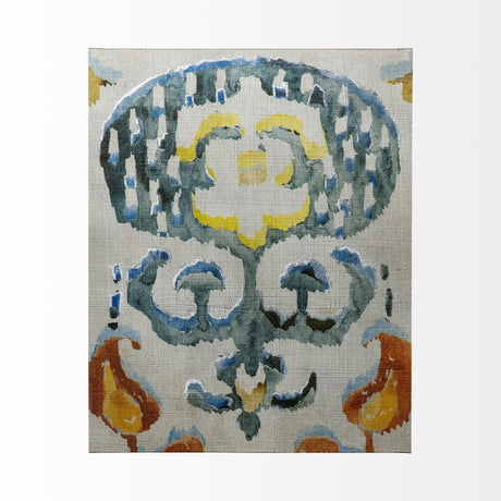 Bohemian Ikat I by Chariklia Zarris a Hand Embellished Textured Canvas from Mercana - Luna Furniture