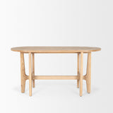 Taylin Light Brown Solid Wood Desk from Mercana - Luna Furniture