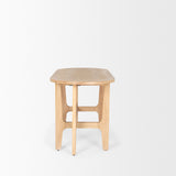 Taylin Light Brown Solid Wood Desk from Mercana - Luna Furniture