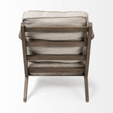 Olympus VI Beige Fabric Wrapped Wooden Frame Accent Chair from Mercana - Luna Furniture