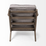 Olympus II Flint Gray Fabric Covered Wooden Frame Accent Chair from Mercana - Luna Furniture